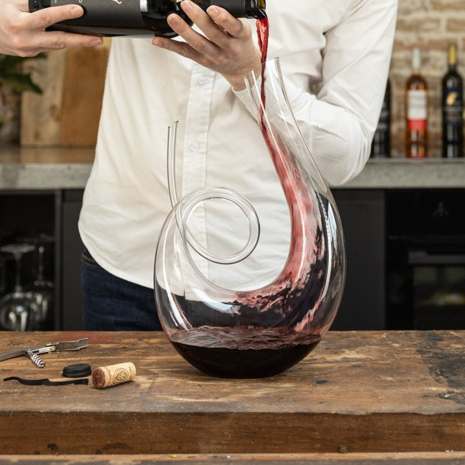 Luxwine - Carafe à vin Decanter - Carafe à vin - 1,5L - Carafe de Luxe -  Incl. 1000